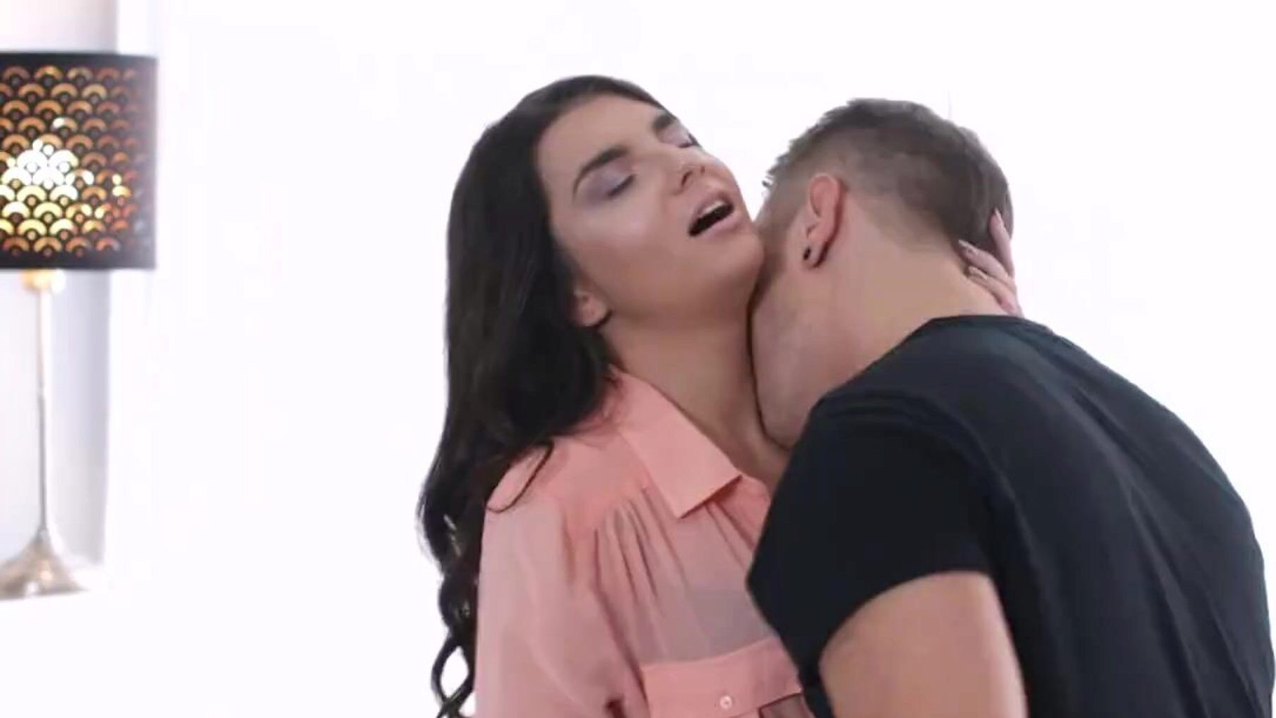 Brunette Teen Tart Bell Knock Gets Sensually Stretched