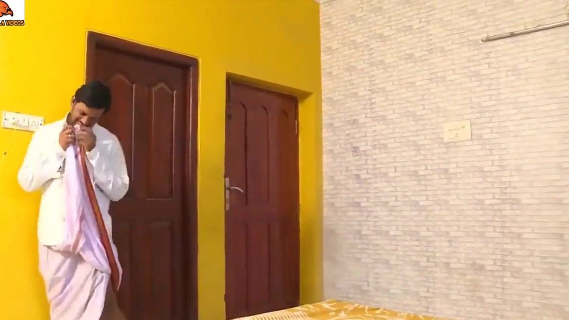 desi telugu sisters Pavitra and Bargavi have intercourse with aged boss sexy pavitra eraparaju fuck-fest