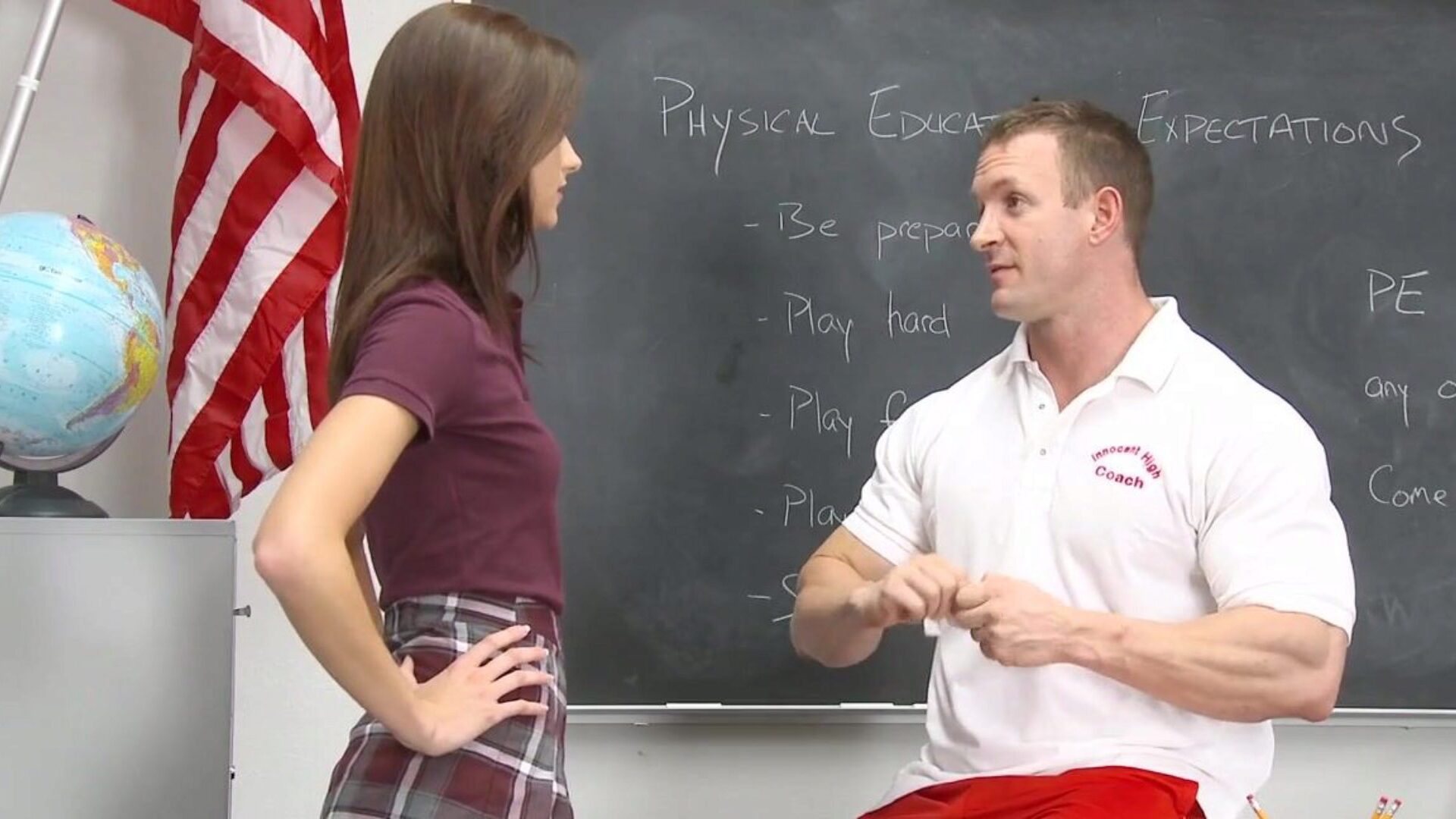 Naughty Schoolgirl Presley Dawson Gets Spanked For Cheating