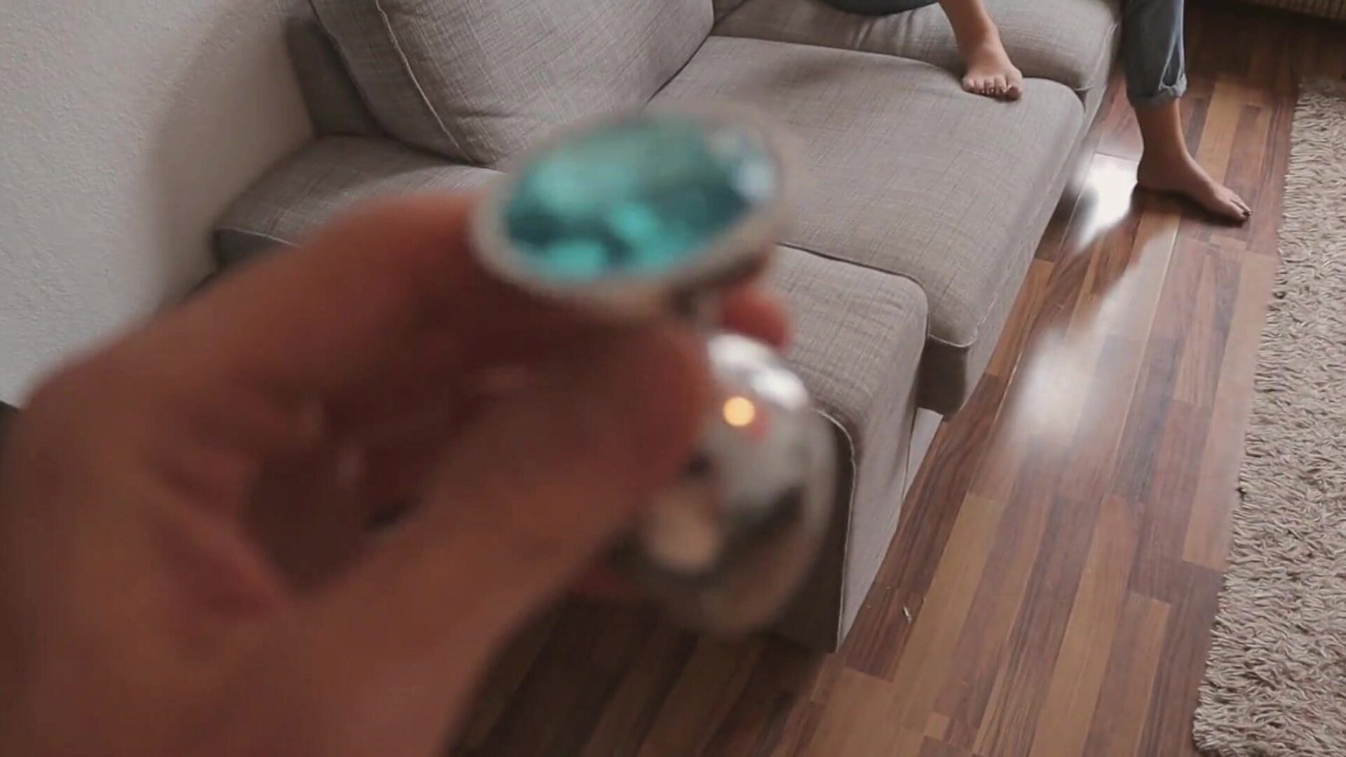 Found my Step Sister's Toy and made her Show me how to use it ANAL PLUG