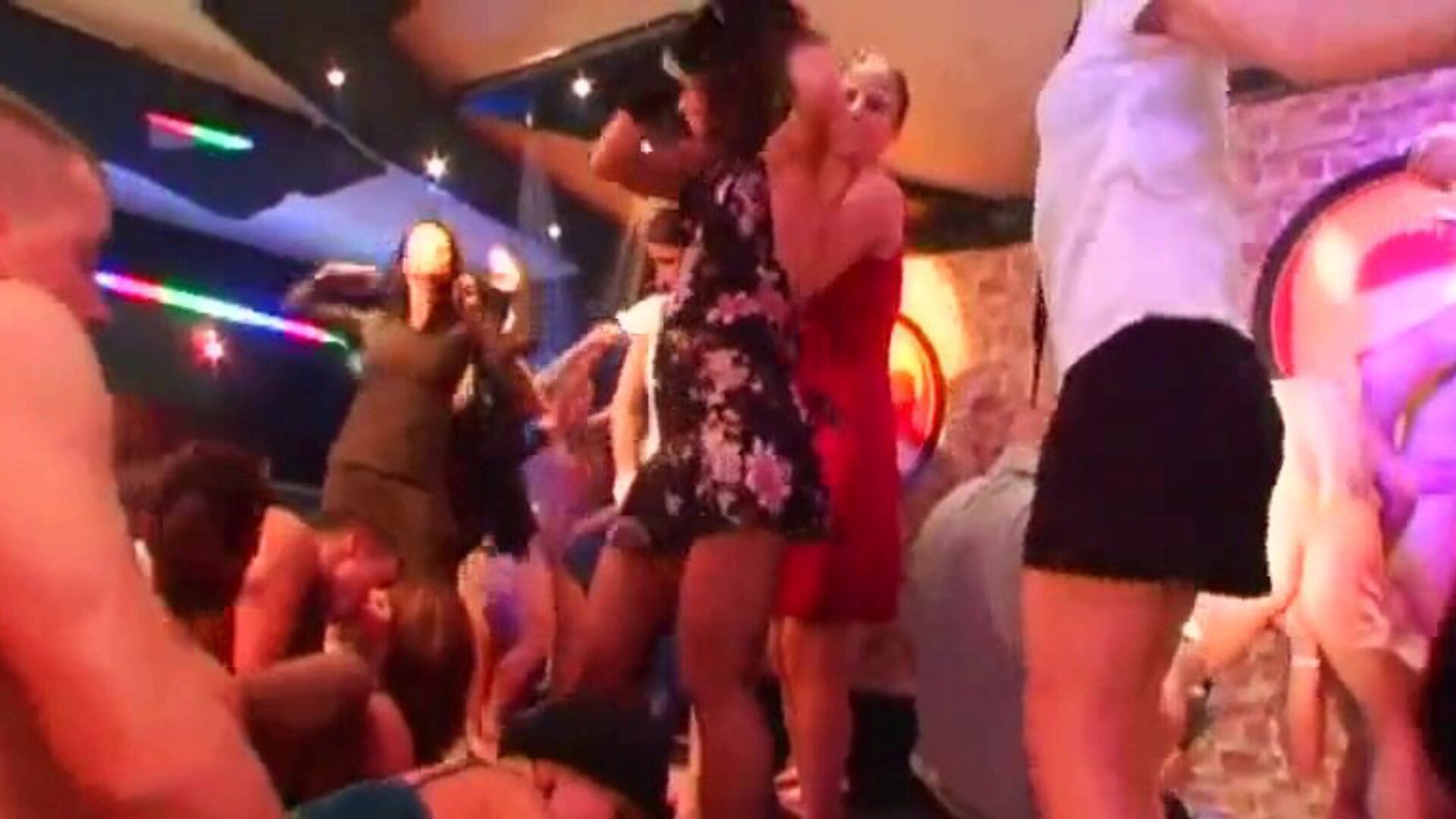Hot superstars pumping in the bar Lascivious porn industry star honeys acquires smashed in the pub