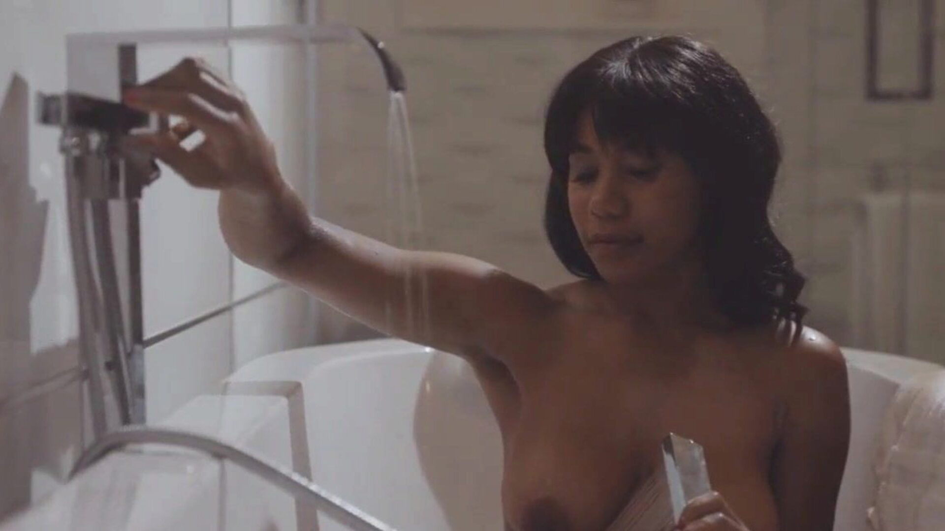busty mommy helps a afro girl with big innate love bubbles
